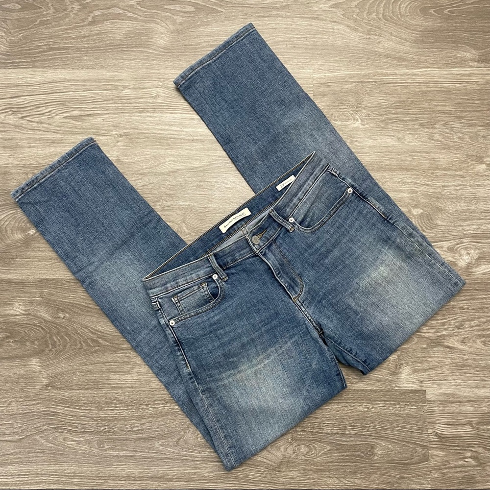 Banana Republic Premium Denim Straight Leg Mid-Rise Jeans Size 27